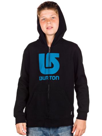 Burton Logo Vertical Zip Hoodie Boys Burton Logo Vertical Zip Hoodie Boys
