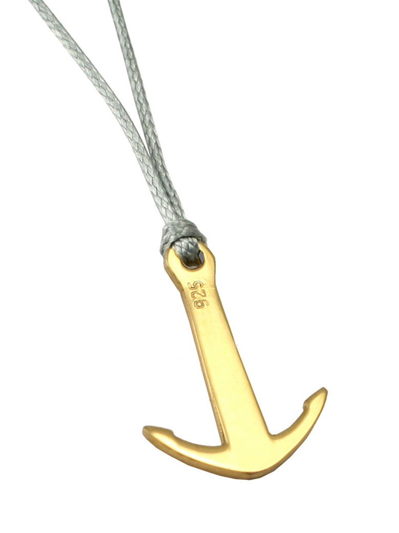 Anchor S Gold Necklace