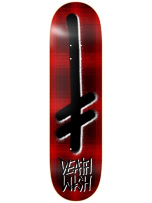 Gang Logo Red Plaid 8.25" Skateboard Dec