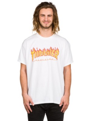 Thrasher Flame T Shirt white Taille XL